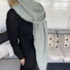 Sjaal/ omslagdoek licht groen - Afbeelding 3