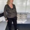 Blouse Wauw Zwart / Goud