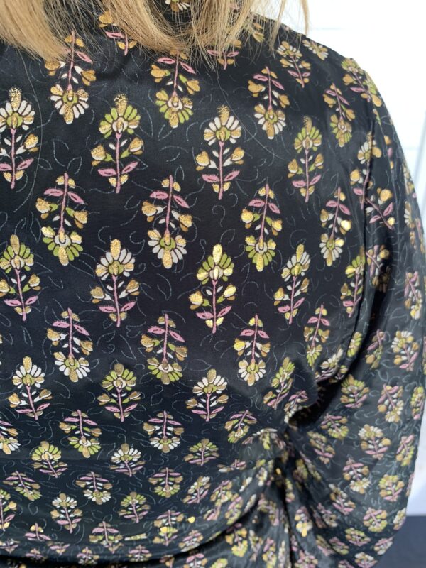 Blouse Wauw Zwart / Goud - Afbeelding 3