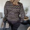 Blouse Wauw Zwart / Goud - Afbeelding 5