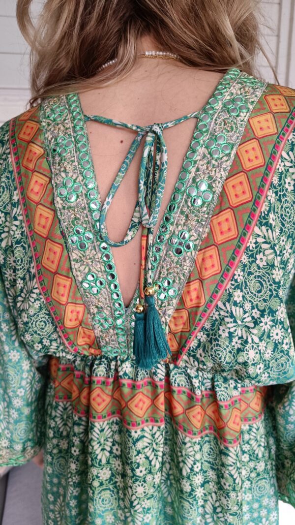 Jurk Boho Bigg Bull Groen - Afbeelding 5