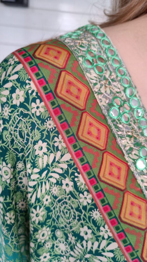 Jurk Boho Bigg Bull Groen - Afbeelding 10