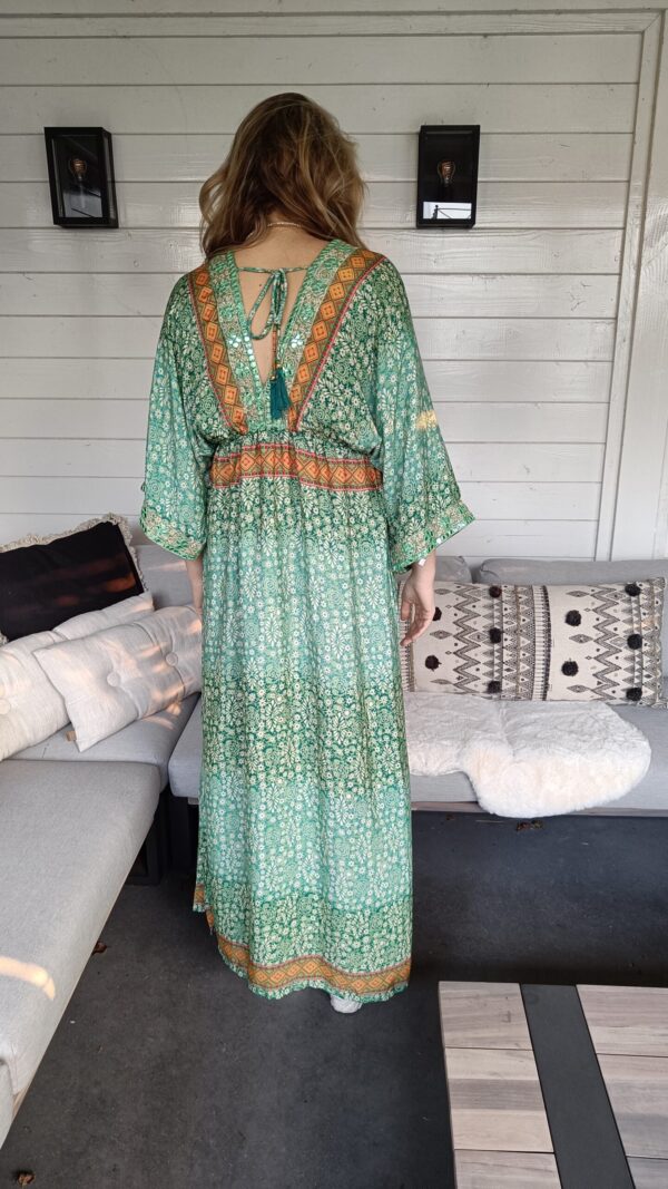Jurk Boho Bigg Bull Groen - Afbeelding 7