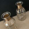 Vaasje Klein van Glas met Gouden accenten - Afbeelding 4
