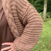 Vest Hazelnoot Bruin Grof Gebreid - Afbeelding 5