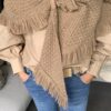 Blouse Beige met ballon mouw - Afbeelding 4