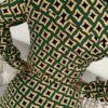 Jurk Groen/Beige - Afbeelding 3