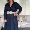 Jurk Maxi Donkerblauw - Afbeelding 5
