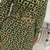 Jurk Groen/Beige - Afbeelding 2