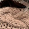 Vest Hazelnoot Bruin Grof Gebreid - Afbeelding 3
