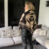 Sjaal Camel, Zwart korte Franjes - Afbeelding 6