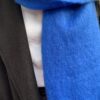 Sjaal Kobalt Blauw met Franjes - Afbeelding 4
