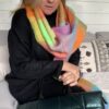 Sjaal Multicolor met Franjes - Afbeelding 3