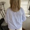Blouse Blauw/ Wit Met Strik - Afbeelding 3