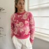 Trui Roze Bloem