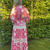 Jurk Lang  Pink/ Wit - Afbeelding 5