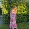 Jurk Lang  Pink/ Wit - Afbeelding 8