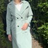 Jas / Trenchcoat Mint Groen - Afbeelding 8