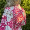 Jurk Lang  Pink/ Wit - Afbeelding 4