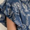 Lange Jurk Jeans Blauw Broderie - Afbeelding 3