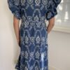 Lange Jurk Jeans Blauw Broderie - Afbeelding 5