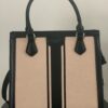 Tas Zwart/ Beige Canvas
