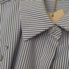 Blouse Blauw/ Wit Streep met Steentjes - Afbeelding 5