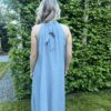 Lange Jurk Jeans Blauw met Steentjes - Afbeelding 5