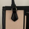 Tas Zwart/ Beige Canvas - Afbeelding 3