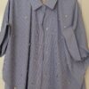 Blouse Blauw/ Wit Streep met Steentjes