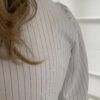 Top Wit/ Zwarte Streep met Strik Sluiting - Afbeelding 5