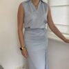 Top Licht Blauw zonder mouwen - Afbeelding 5