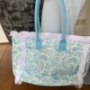 Strand tas Turquoise met Franjes - Afbeelding 2