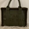 Tote Bag Legergroen Kunstleer met Teddy afgebiest - Afbeelding 2