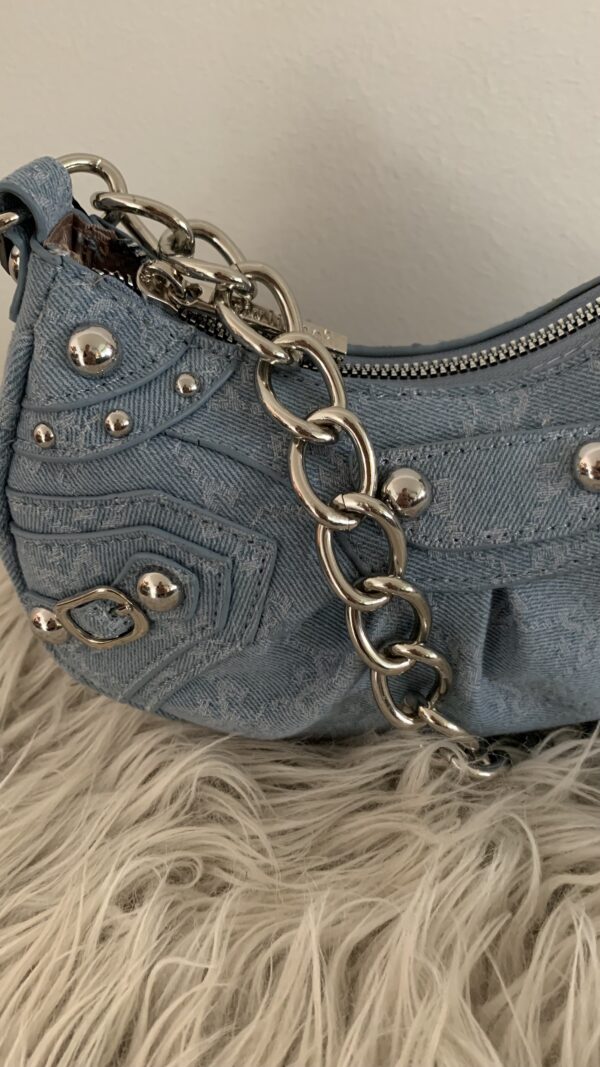 Tas Licht Blauwe Jeans Schoudertas - Afbeelding 2