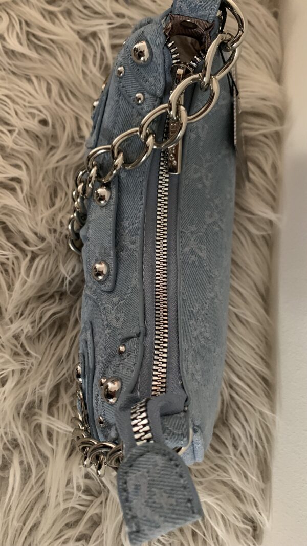 Tas Licht Blauwe Jeans Schoudertas - Afbeelding 3