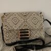 Tas Beige, Goud/ Zwart geborduurd - Afbeelding 8
