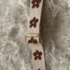 Tas Draagriem/ Phone Cord Small Crème, Bruin Bloem - Afbeelding 5
