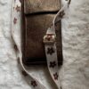 Tas Draagriem/ Phone Cord Small Crème, Bruin Bloem