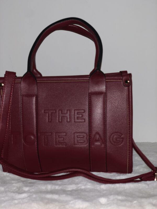 Tote Bag Bordeaux Rood - Afbeelding 2