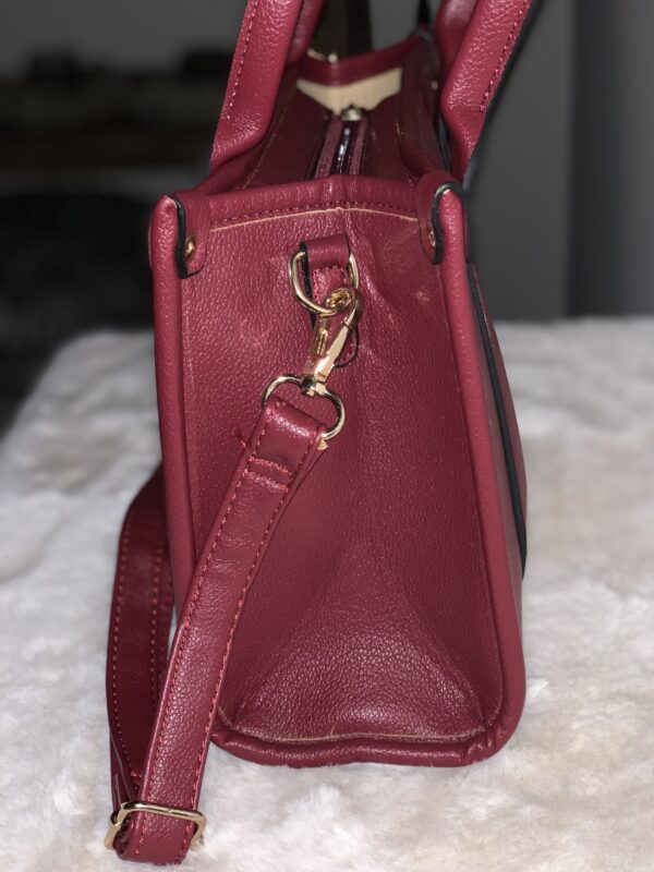 Tote Bag Bordeaux Rood - Afbeelding 3