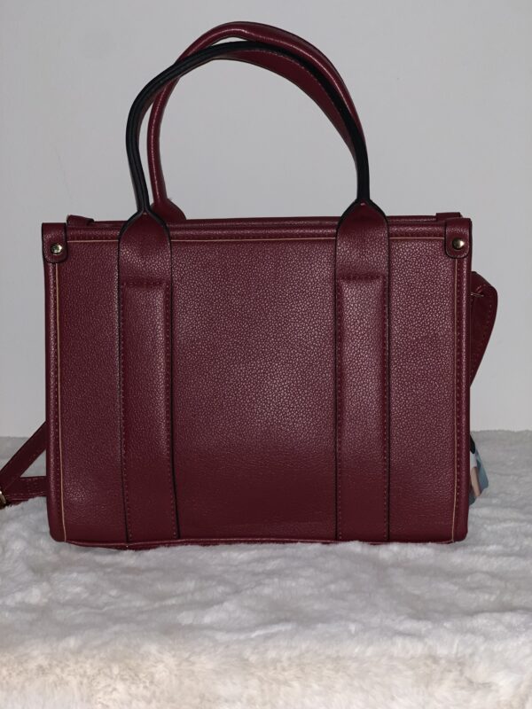 Tote Bag Bordeaux Rood - Afbeelding 7