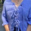 Vest Lavendel met Strik Sluiting - Afbeelding 4