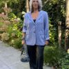 Blazer Licht Blauw/ Witte Krijtstreep - Afbeelding 2