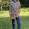 Blazer Camel met Capuchon
