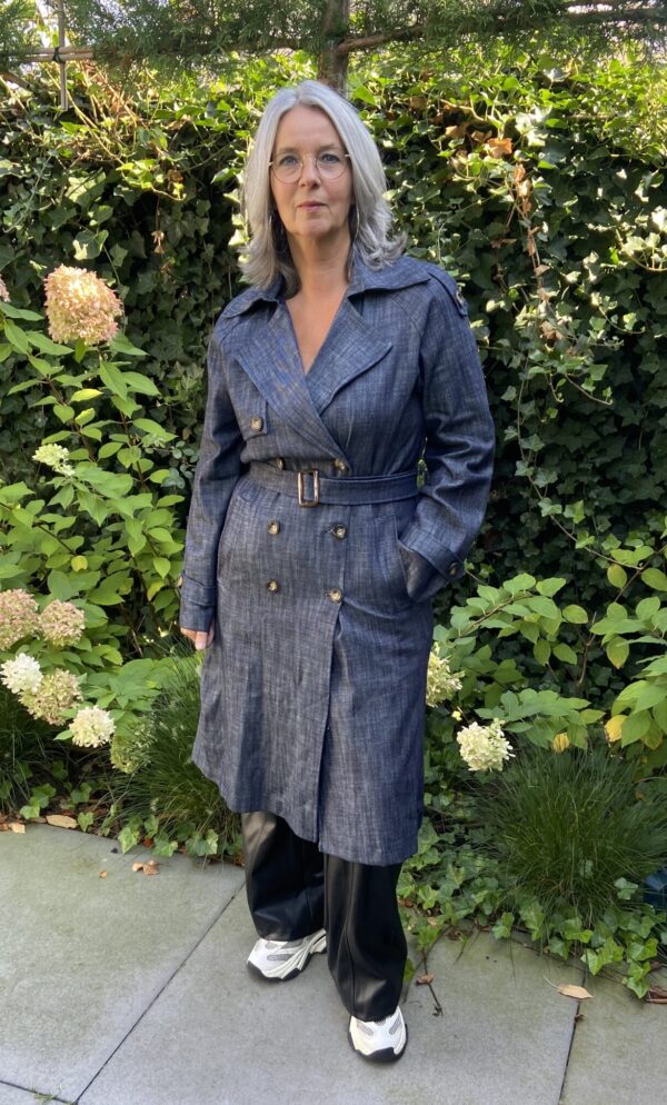 Jas / Trenchcoat Blauw