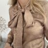 Blouse Goud met Strik - Afbeelding 7