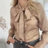 Blouse Goud met Strik