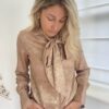 Blouse Goud met Strik - Afbeelding 3