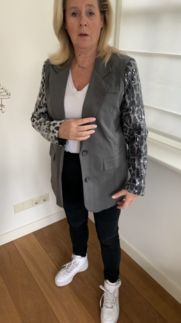 Blazer panterprint mouw - Afbeelding 2